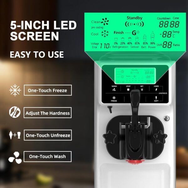 71MRrtL-RGL._AC_SL1500_ GSEICE Soft Serve Ice Cream Machine ST16E Review High Performance for Home and Parties